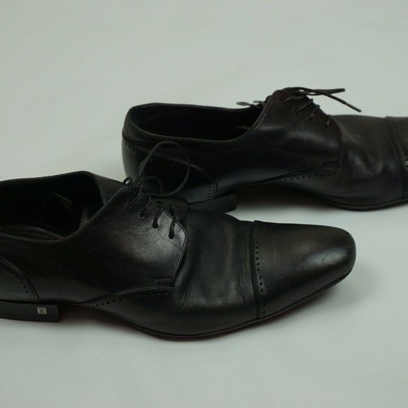 Louis Vuitton “Phat” Black Leather Boroque Cap Toe - Picture 4 of 8